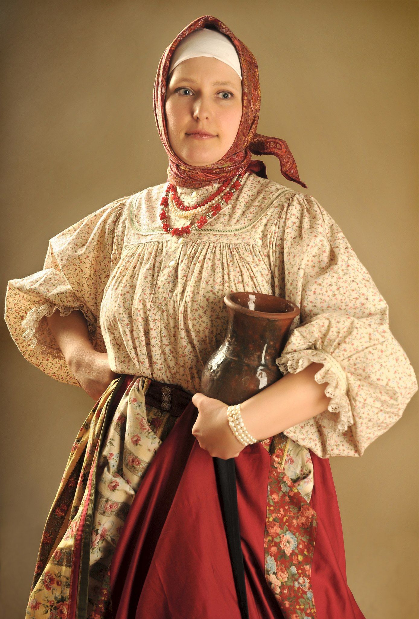 Girls in Slavic costumes in Fez